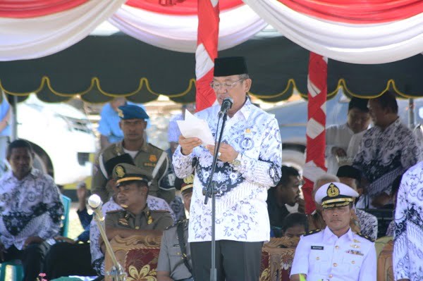 Jadi Inspektur Upacara, Mantan Guru Olahraga Tegaskan Peran Guru