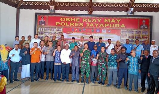 Polres Jayapura Prakarsai Coffee Morning di Rumah Perdamaian