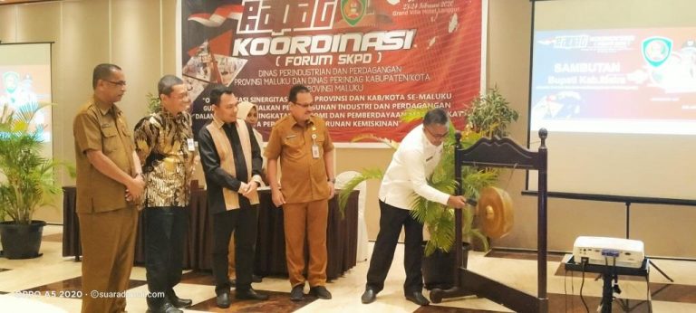Gelar Rakor OPD di Langgur, Disperindag se-Maluku Sinkronisasi Program 2020