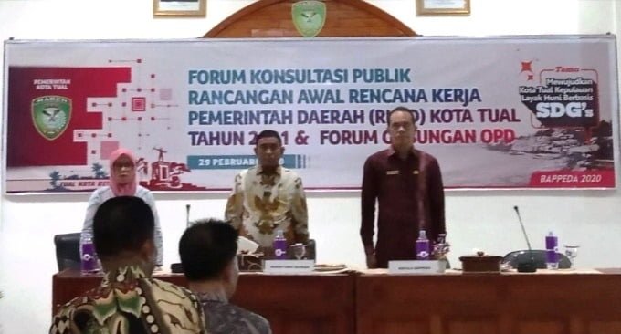 Pemkot Tual Gelar Konsultasi Publik RKPD 2021