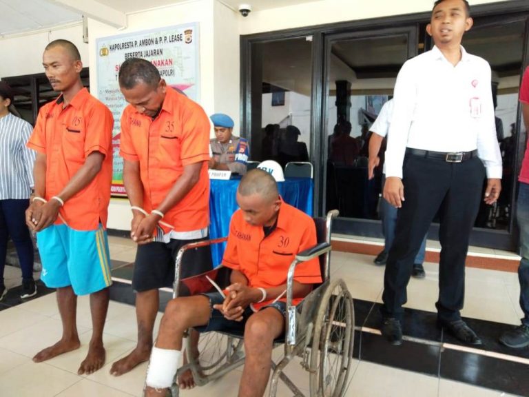 Polresta P. Ambon dan P.P Lease Ringkus Tiga Pelaku Curanmor