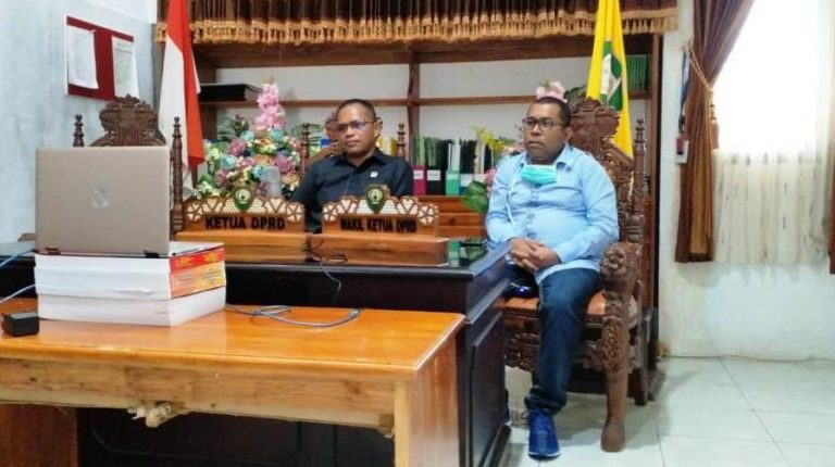 Pimpinan DPRD Malra Ikut Vicon dengan Gubernur dan Forkopimda se-Maluku