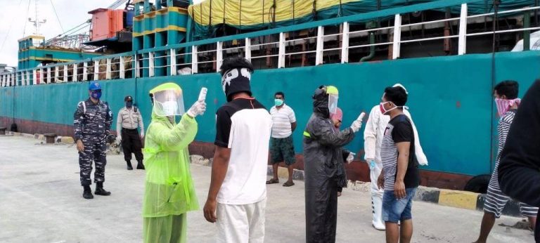 Satgas Angkutan Laut Periksa 16 Kru dan Lima Penumpang KM. Inti Mulia