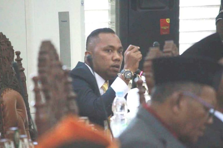 Anggota Pansus LKPJ Perwakilan Fraksi Demokrat-PKS Septian Brian Ubra. Foto/Facebook Septian Brian Ubra (21/1/2020).