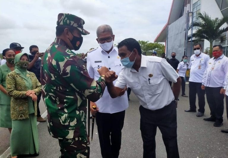 Tiba di Kei, Pangdam XVI Pattimura Dijemput Pimpinan Daerah Tual-Malra