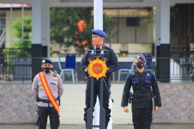 Brimob Maluku Gelar Apel Kesiapsiagaan Pengamanan Pilkada