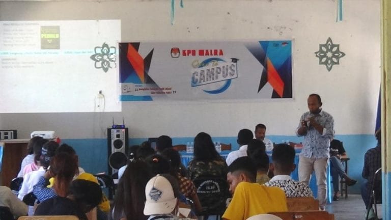KPUD Malra Gelar Sosialisasi tentang Pemilu di STIS Mutiara Tual