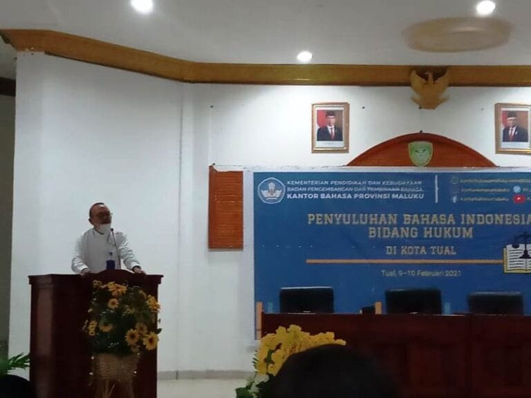 Kantor Bahasa Maluku Gelar Penyuluhan Bahasa Indonesia Bidang Hukum di Tual