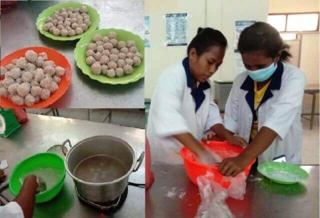 Mahasiswa Polikant Olah Ikan Tenggiri Jadi Bakso