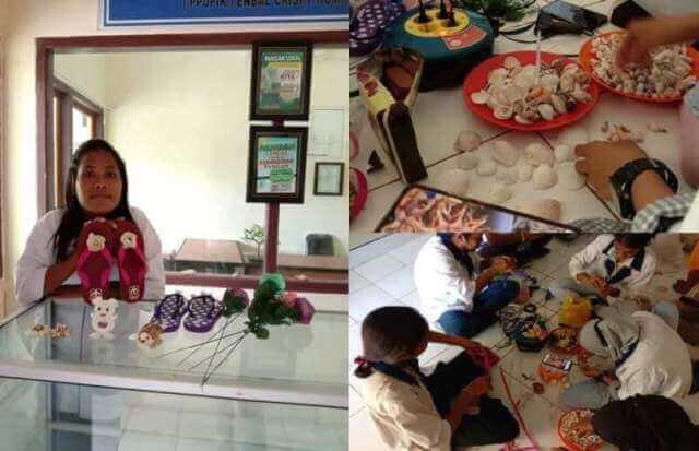 Mahasiswa Polikant Sulap Limbah Ikan dan Kerang Jadi Kerajinan