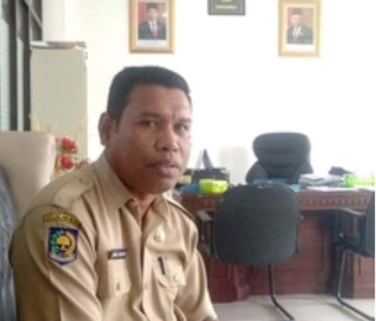 Kepala Dinas Lingkungan Hidup dan Kebersihan (DLHK) Kota Tual Jamal Renhoat. Foto: Ludwiena Maturbongs