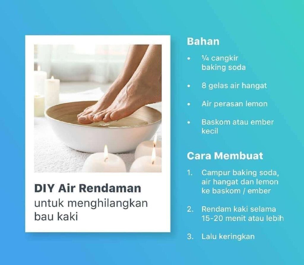 Gambar Petunjuk Menghilangkan Bau Kaki (Bromodosis). Sumber: Hello Sehat