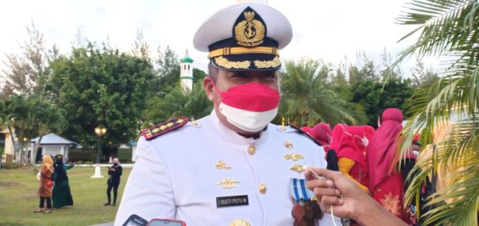 Komandan Pangkalan TNI Angkatan Laut (Danlanal) Tual, Kolonel Laut (P) I Gusti Putu Wisnawa, M.Tr(Hanla),