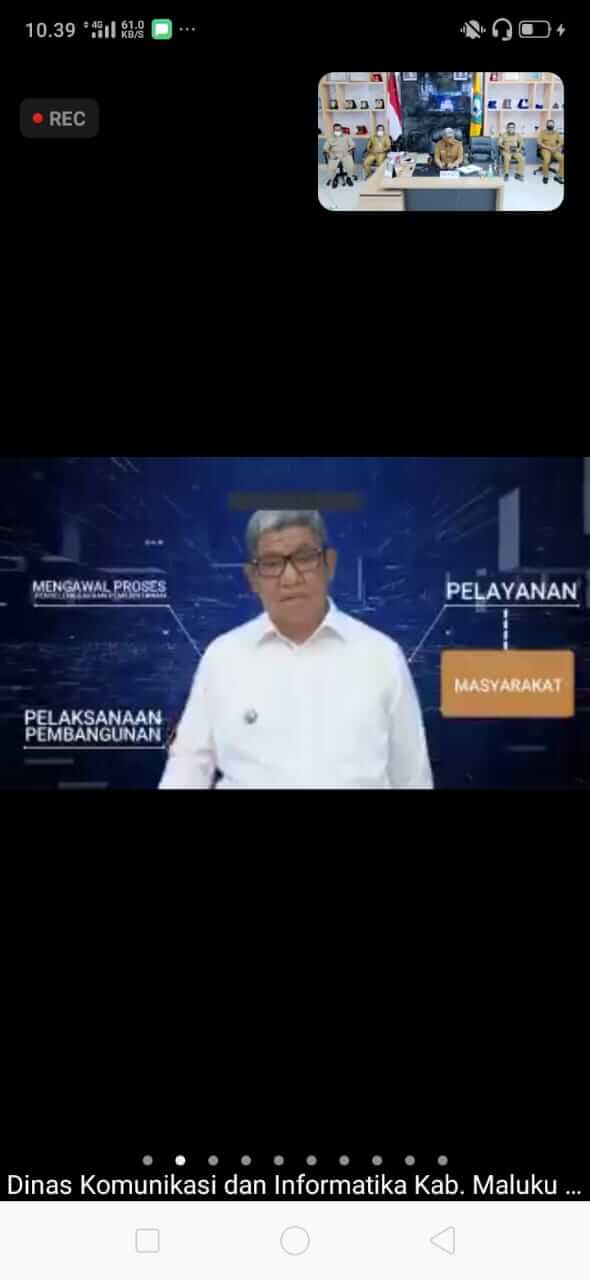 Bupati Malra Launching Secara Resmi Aplikasi E-Lapor