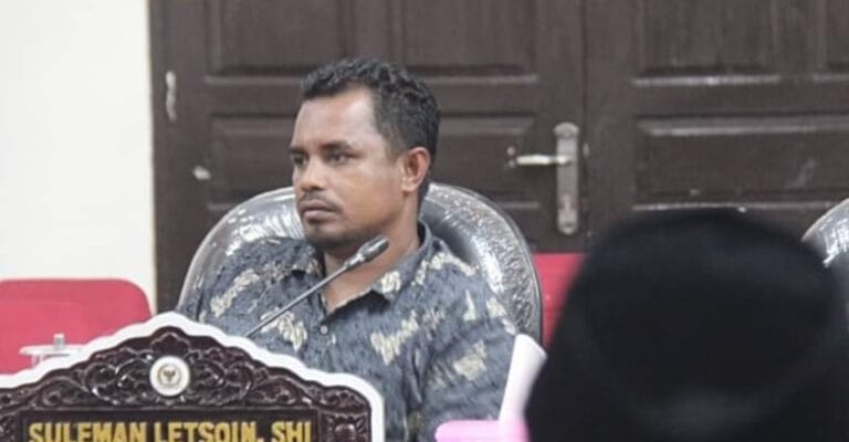 Anggota DPRD Kota Tual, Solemen Letsoin.