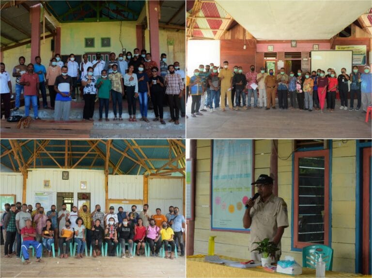 Sosialisasi dan diskusi hasil workshop Gereja Katolik Keuskupan Amboina Wilayah Kei Kecil dan Kota Tual kepada umat Katolik di empat stasi di Paroki Ohoidertutu, Senin sampai Kamis (6-9/9/2021). Foto: Labes Remetwa