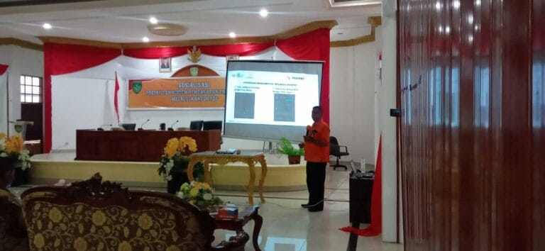 Permudah Transaksi, Sejumlah Bendahara Lingkup Pemkot Tual Ikut Sosialisasi Aplikasi PosPay