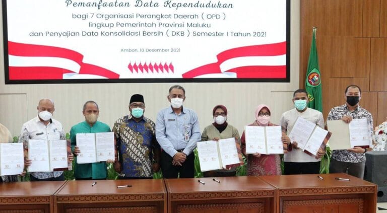 Tujuh OPD Kerja Sama Pemanfaatan Data Kependudukan dengan Disdukcapil Maluku