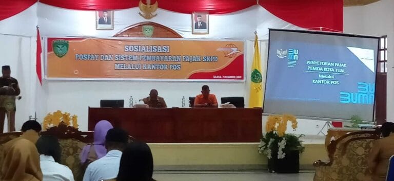 Pemkot Tual Gandeng Pos Indonesia Perkenalkan Layanan Digital PosPay