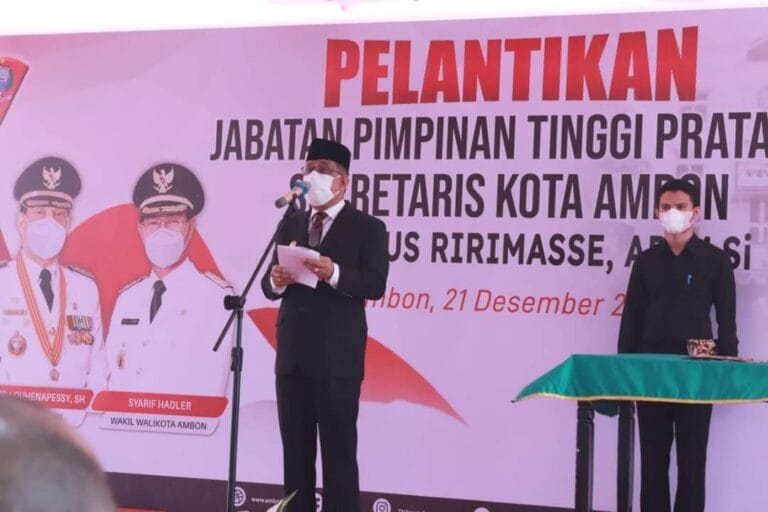 Agus Ririmase Resmi Jadi Sekot Ambon