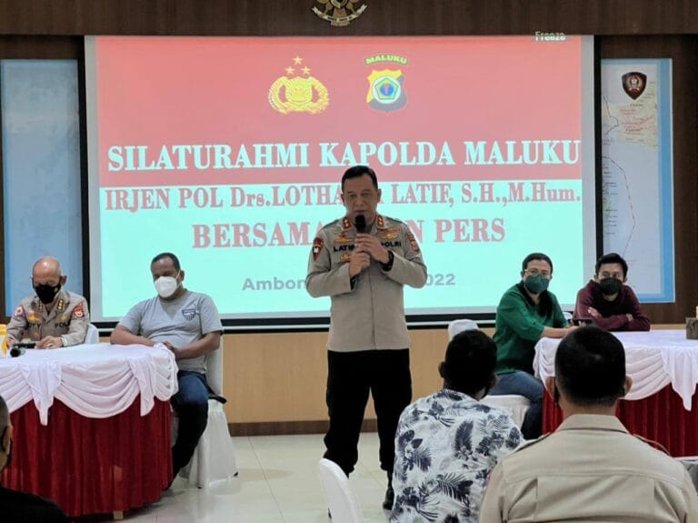 Kapolda Maluku Silaturahmi Bersama Wartawan