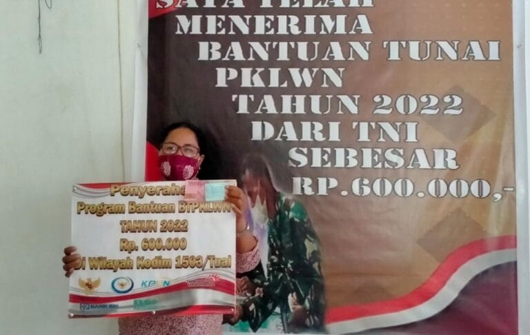Kodim 1503/Tual Mulai Salurkan Bantuan Tunai bagi 5.000 Warga di Malra