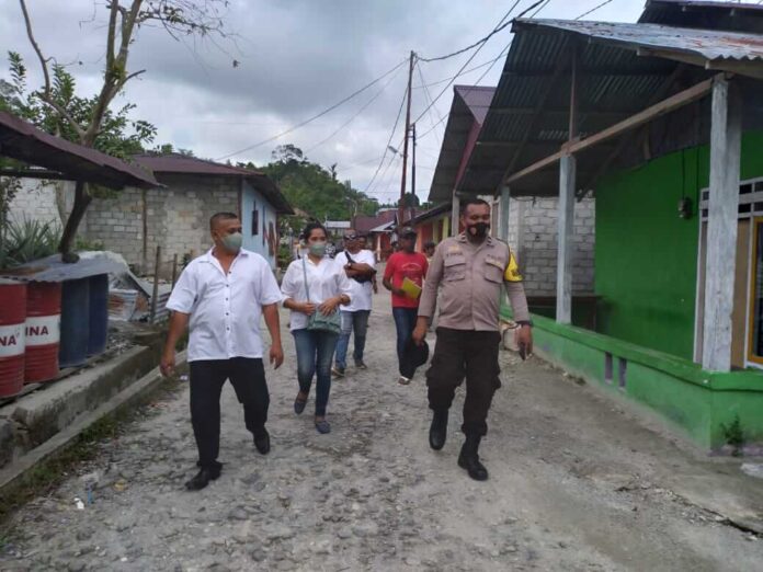 Suasana Kampanye di Desa Nania, RT 10,11, & 12 / RW 003, Kecamatan Baguala Kota Ambon, pada Jumat (1/4/2022). Foto: Chintia Samangun