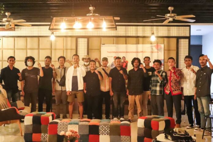 Aliansi Aktivis Nusantara menggelar dialog terbuka bersama PP PMKRI membahas polemik BBM, bertempat di Gedung Pondok Rangi, Cempaka Putih, Jakarta Pusat, Sabtu (10/9/2022). Foto: Dokpri