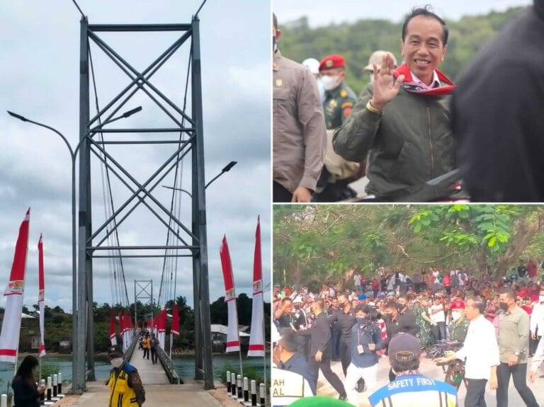 Presiden Jokowi Resmikan Jembatan Wear Fair Malra-Tual