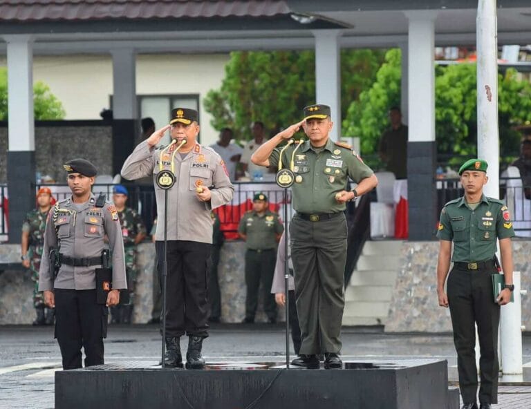Kapolda Maluku dan Pangdam Pattimura Pimpin Apel Gelar Pasukan Kesiapan Pengamanan Popmal 2022