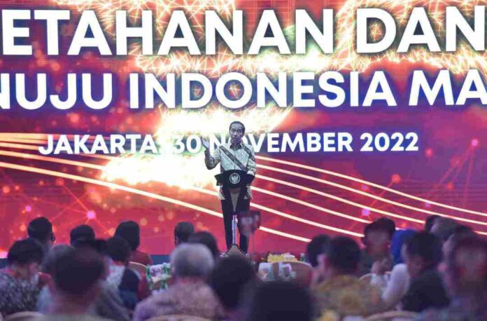 Sambutan Presiden Joko Widodo di PTBI 2022 Sumber Foto: (Setkab RI)