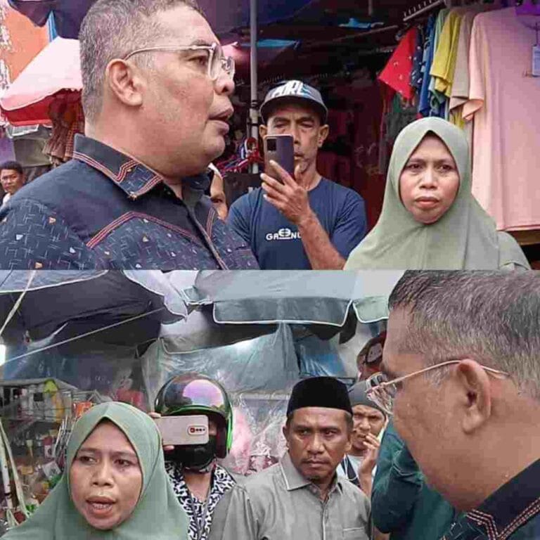 Kunjungan Kerja Ketua Komisi III DPRD Provinsi Maluku, Richard Rahakbauw di Pasar Baru.
