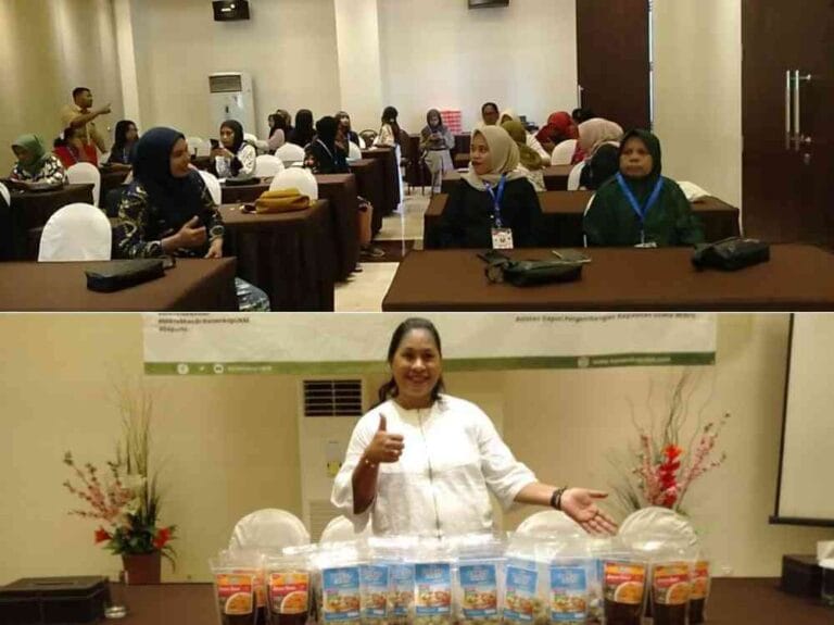 Polikant kembali melatih lagi pelaku usaha binaan Dinas Koperasi dan UKM Malra. Pelatihan pembuatan abon dan bakso ikan itu dilaksanakan di Ballroom Hotel Villia selama tiga hari, mulai 5-7 Juli 2023. Foto: CDP