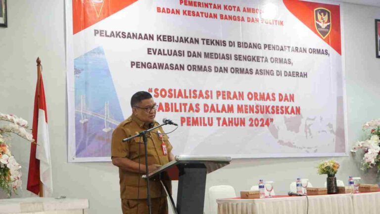 Pemkot Ambon Sosialiasi Peran Ormas dan Disabilitas di Pemilu 2024
