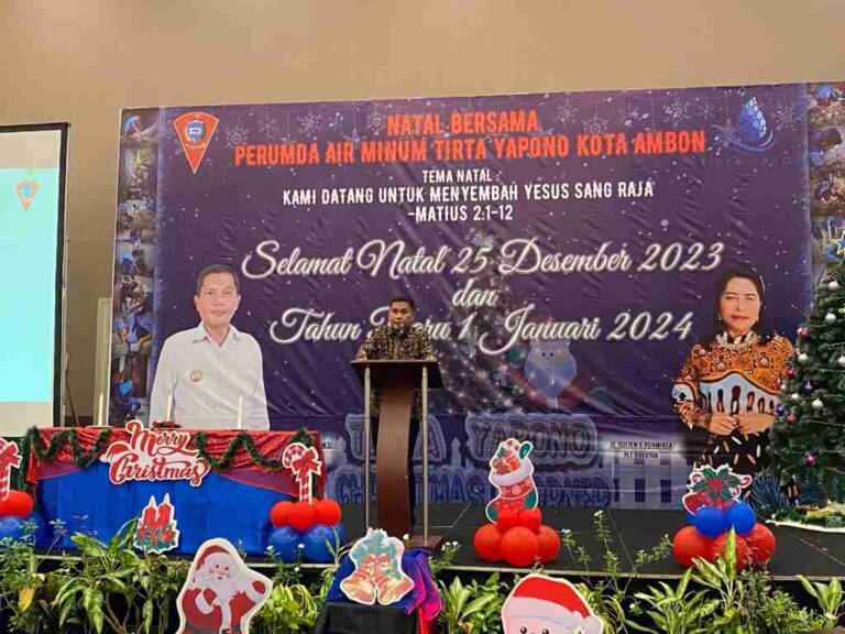 Pj Walikota Hadiri Natal PDAM Kota Ambon
