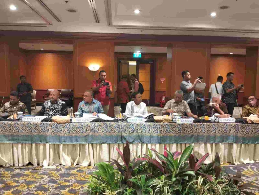 Suasana Rapat Tahunan PT. Bank Maluku-Malut di Hotel Borobudur Jakarta. Foto Facebook Pemkot Tual