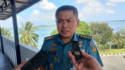 Kepala Sub Divisi Hukum Laut dan Humaniter Dinas Hukum Angkatan Laut (Kasubdis Kumlater Diskumal) Kolonel Laut (H) Ruruk Ronting. Foto: RRI/Mei Maturbongs
