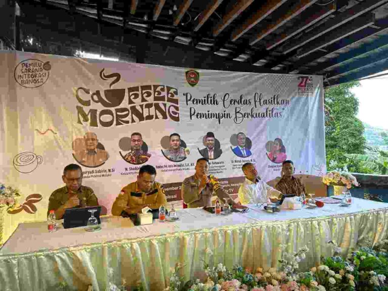 Lewat Coffe Morning, Kominfo Maluku Buka Dialog Pilkada Aman, Damai dan Berkualitas