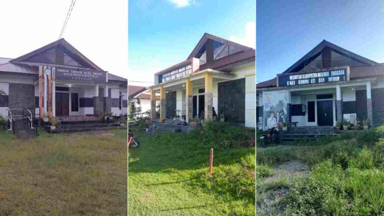 Kiri ke kanan: Kantor Satpol PP Malra, Dinas Perkim Malra, dan Dinas Kominfo Malra, Kamis (2/1/2024). Foto: Labes Remetwa