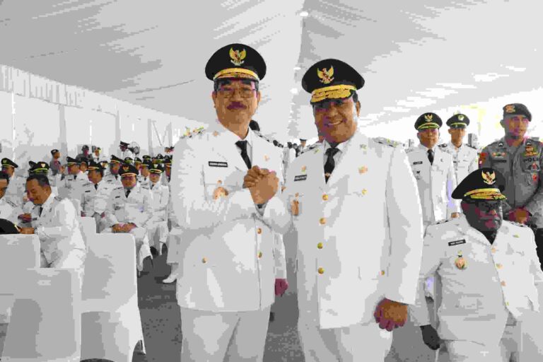 Gubernur Maluku Hendrik Lewerissa dan Wakil Gubernur Maluku Abdullah Vanath menghadiri pembekalan yang disampaikan oleh Mantan Presiden RI Susilo Bambang Yudhoyono (SBY) pada Kamis (27/2/2024).