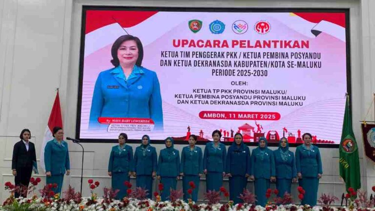 Maya Baby Lewerissa Lantik Sheren Amelinda Jauwerissa Sebagai Ketua TP PKK Dan Pembina Posyandu KKT