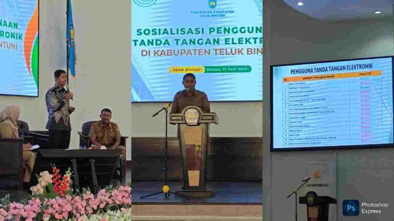 Menuju e-Government, Pemkab Teluk Bintuni Sosialisasi Tanda Tangan Elektronik