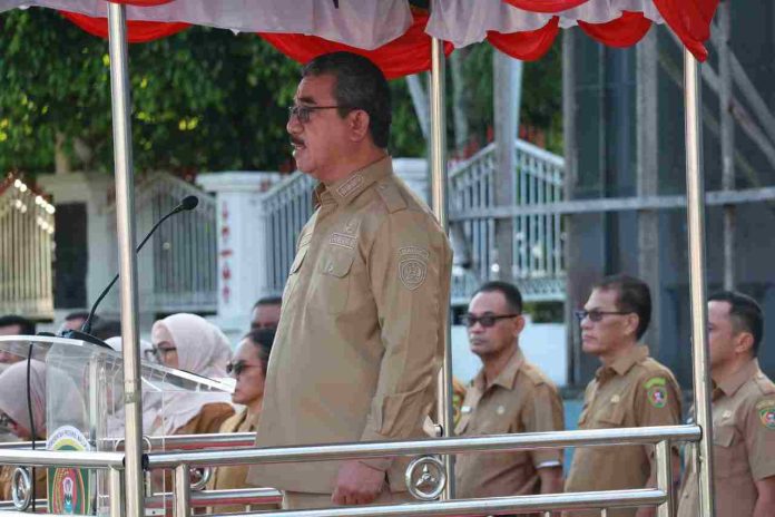 pemkab-ambon-suaradamai Gubernur Maluku Pimpin Apel Perdana Pasca Lebaran, Tekankan Disiplin, Integritas dan Efisiensi ASN
